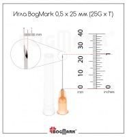 . Общие характеристики иглы BogMark 0,5x25 [21G x 1 1/4]