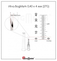 . Общие характеристики иглы для мезотерапии BogMark 0,4х4 [27G]