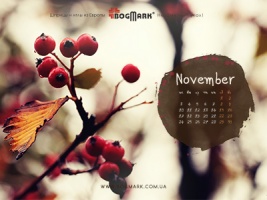 . Обои для рабочего стола: календарь на Ноябрь 2014