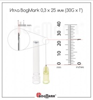 . Общие характеристики иглы для ирригации BogMark 0,3х25 [30G x 1”] с двумя боковыми отверстиями